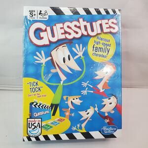 Guesstures Game Family Charades Hasbro 2014 For 4 + Plyrs Ages 8 + DAMAGED BOX